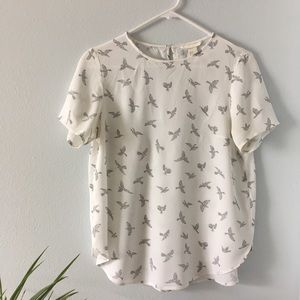 H&M bird pattern top